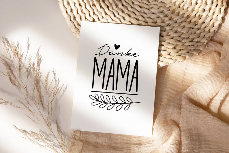Mom plotter file SVG, plotter file birthday, the best mom SVG, Happy Mother's Day, spring flower wreath image 3