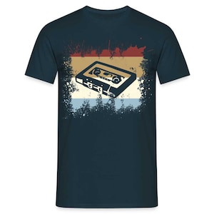 Retro-stijl Oldschool Tape Cassette Vintage Mixtape T-shirt