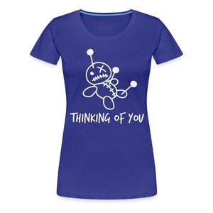 Voodoo Puppe Thinking of you lustiges Frauen Premium T-Shirt