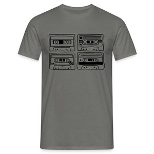 Retro-stijl Oldschool Tape Cassette Vintage Mixtape T-shirt