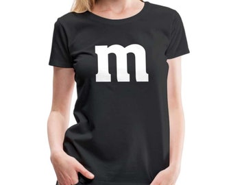 M Partner Shirt Lustiges Design für Paare Partner und Familie Frauen Premium T-Shirt