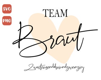 JGA - Team Bride Heart Design - Marry Engaged - Funny Team Bride JGA Design - Digital Download Product
