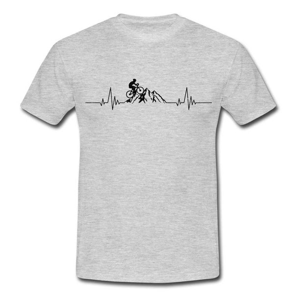 Mountain Bike Shirt Berge Herzschlag T-Shirt