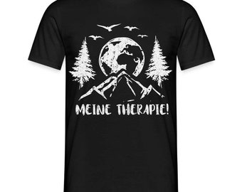 Bergmensch Berge Wandern Natur Shirt Meine Therapie Lustiges Geschenk T-Shirt