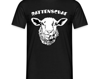Cooles Schaf Rattenschaf Lustiges T-Shirt