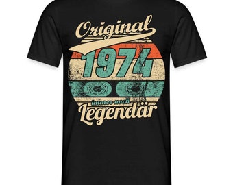 50.Geburtstag Original Jahrgang 1974 Legendär Geschenk T-Shirt