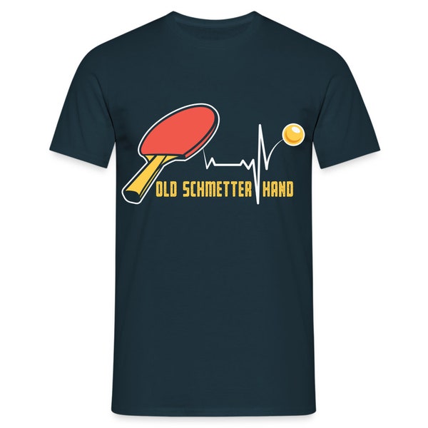 Tisch Tennis Shirt Old Schmetterhand Lustiges Ping Pong Geschenk T-Shirt