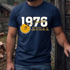 Tüv Plakette 50. Geburtstag" Personalisiertes T-Shirt Mit Name & Baujahr 1976 – Lustiges Geschenk Für Männer Zum 50Er