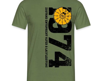 50. Geburtstag 1974 Zustand entspricht Alter und Laufleistung TÜV Lustiges Mechaniker Geschenk T-Shirt