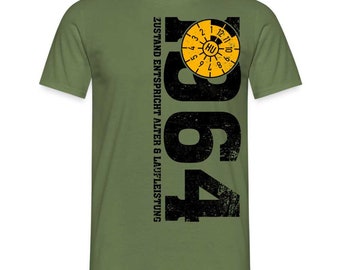 60. Geburtstag 1964 Zustand entspricht Alter und Laufleistung TÜV Lustiges Mechaniker Geschenk T-Shirt