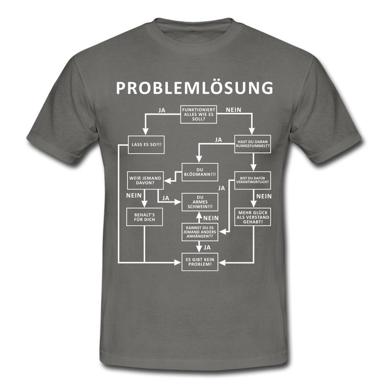 Problemlösung Logigram Shirt Witzig lustiges Geschenk T-Shirt Bild 3