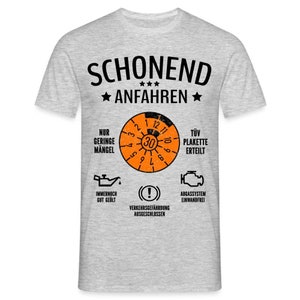 30. Geburtstag - Schonend Anfahren - TÜV erteilt - Geburtstags Geschenk T-Shirt - Grau meliert