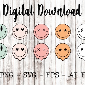smiley face svg | happy face svg | yellow smiley face svg | emoji svg | svg files for Cricut Silhouette | trendy svg png