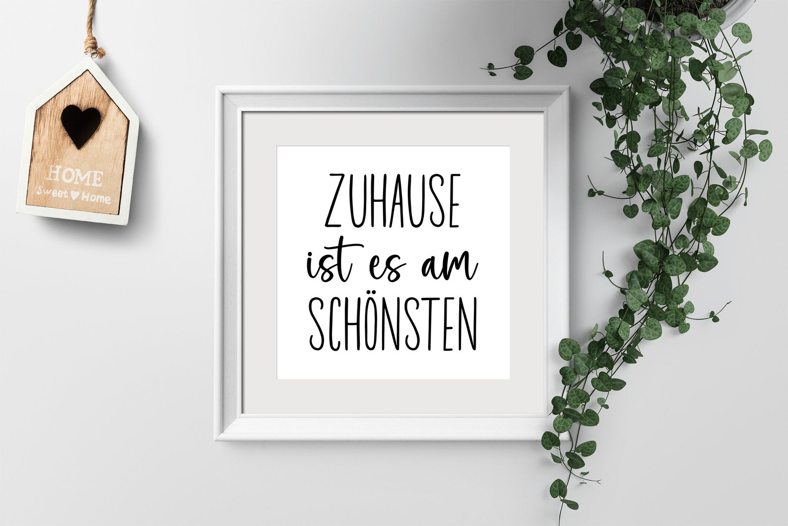 Plotterdatei Set Zuhause Kranz Häuser SVG - Zuhause ist es am schönsten