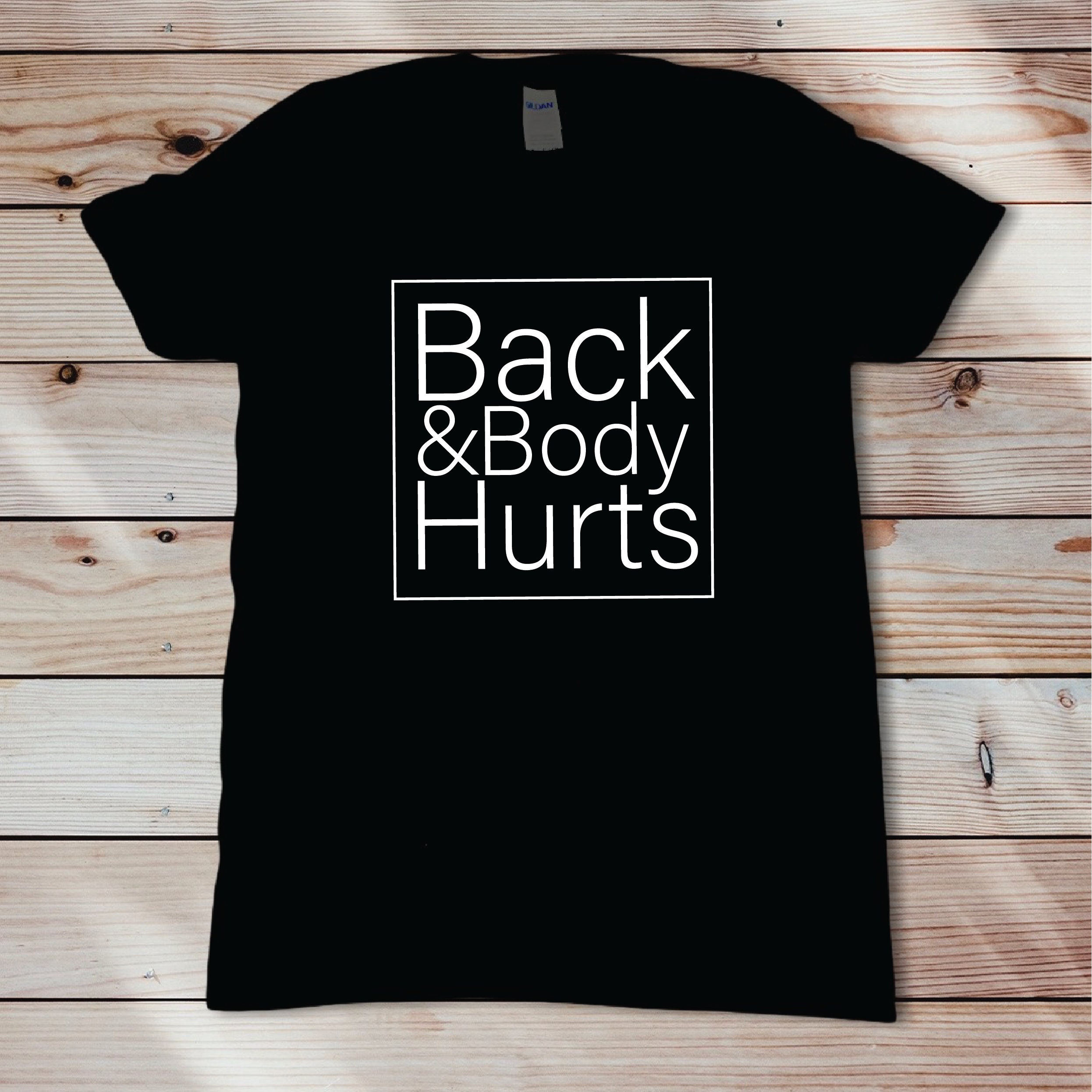 Back & Body Hurts Gym Unisex TShirt Racerback Tees Funny Etsy
