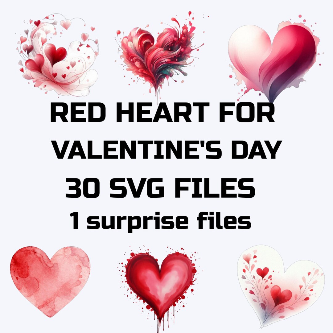 Charming Red Heart ,valentine Svg Bundle, I Am Loved Svg , Sublimation ...