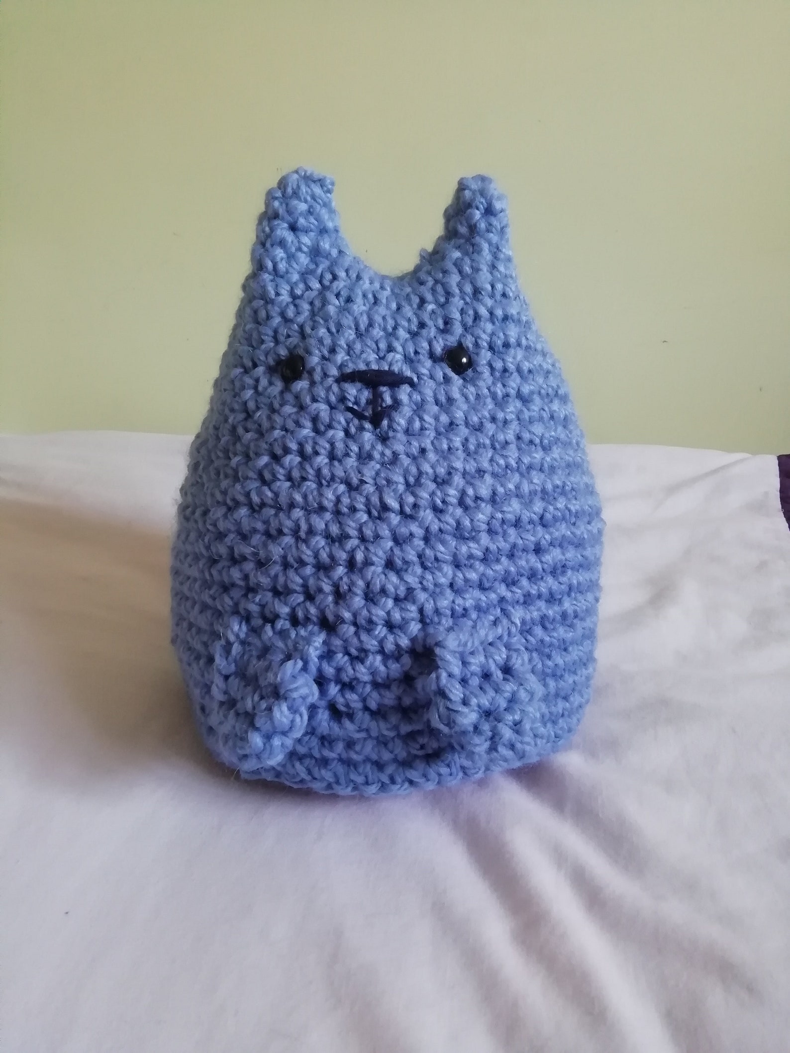 Large Amigurumi Crochet Dumpling Cat Etsy