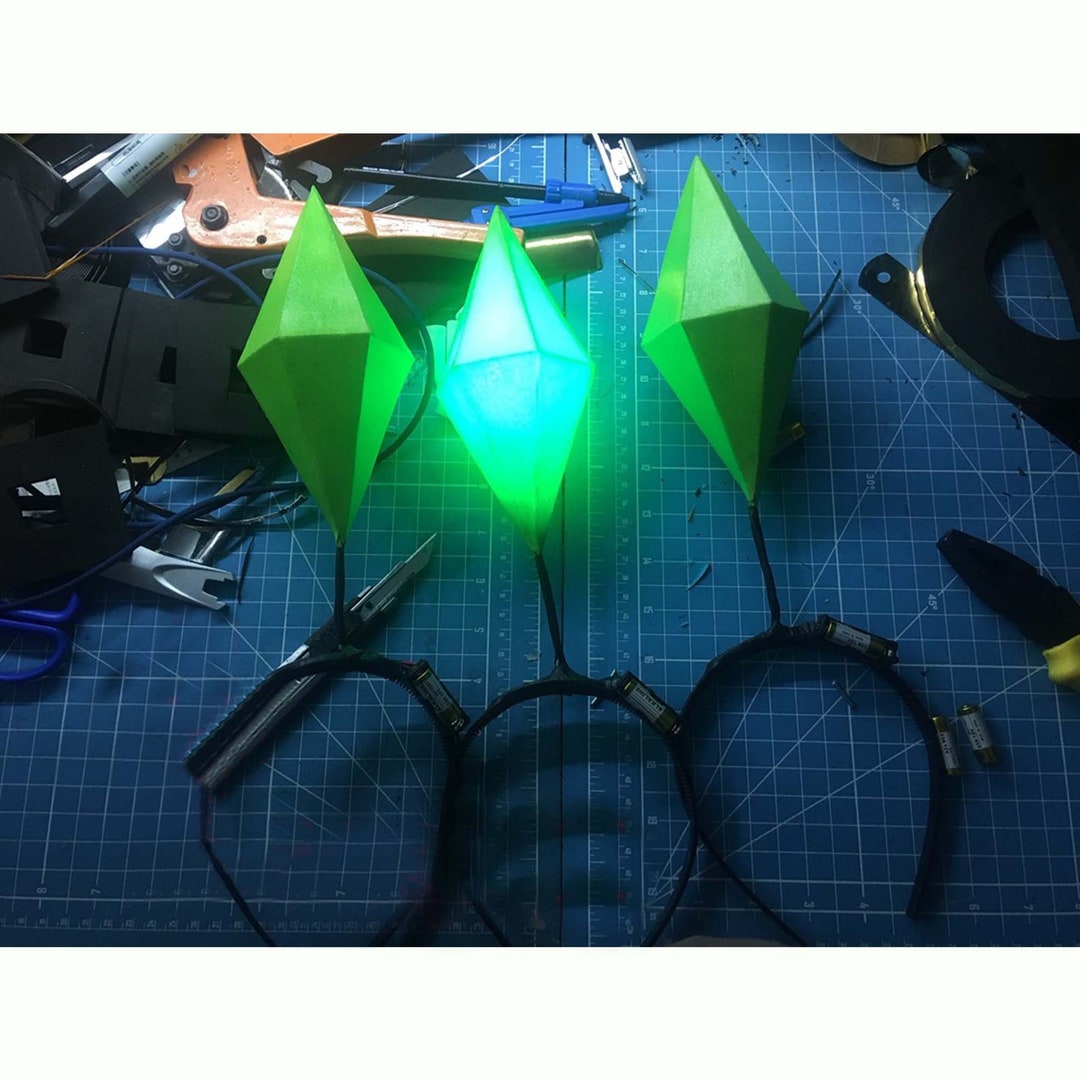 Crystal Hair Accessories LED Plumbob Headband Costume Hat Etsy