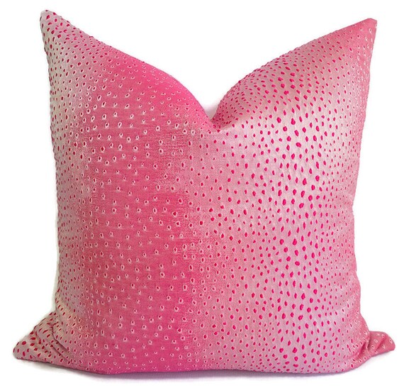 Fuchsia Pink Lizard Print Pillow Cover - Etsy