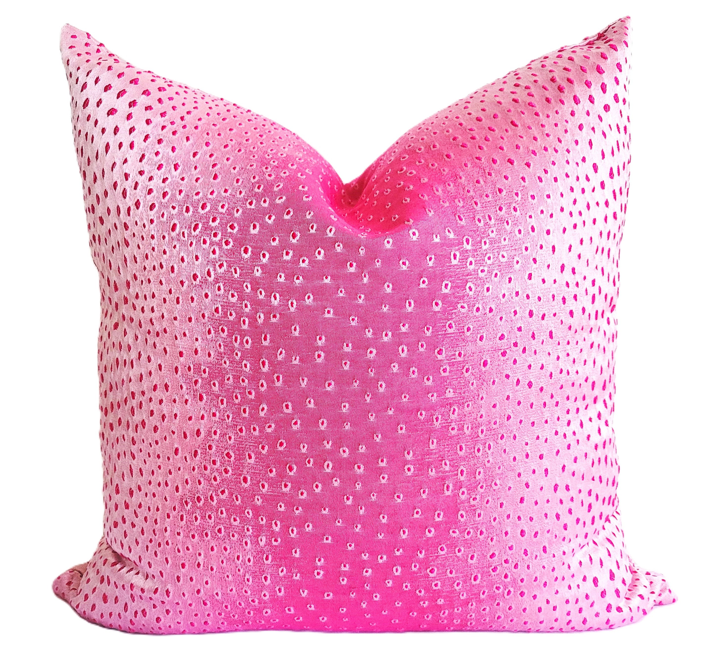 Fuchsia Pink Lizard Print Pillow Cover