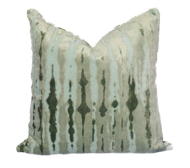 Green Abstract Pillow Cover