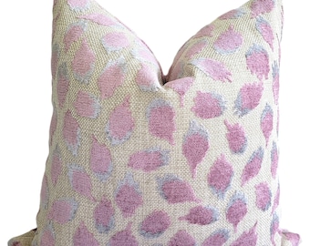 Purple/ Gray/ Beige Animal Print Pillow Cover