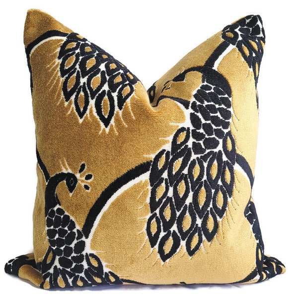 Peacock Pillow Cover Etsy
