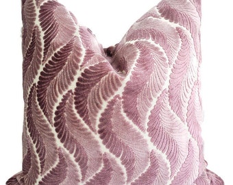 Blush/White Cut Velvet Pillow Cover