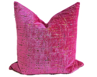 Fuchsia Pink Pillow Cover