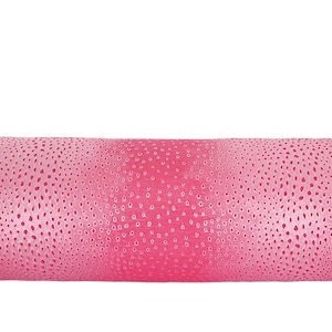 Fuchsia Pink Lizard Print Bolster Pillow