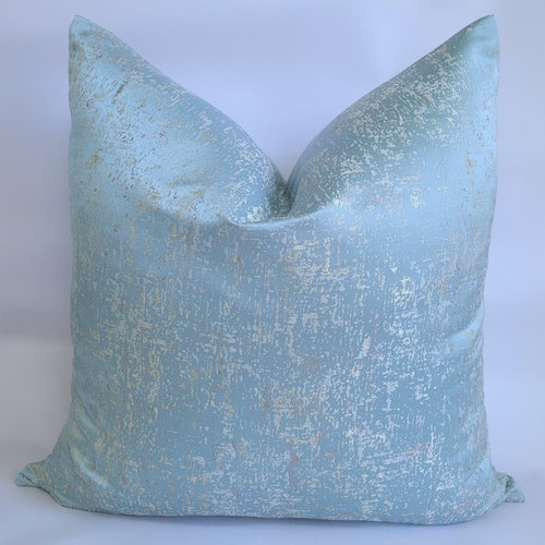 Light Blue Velvet Pillow Cover Etsy
