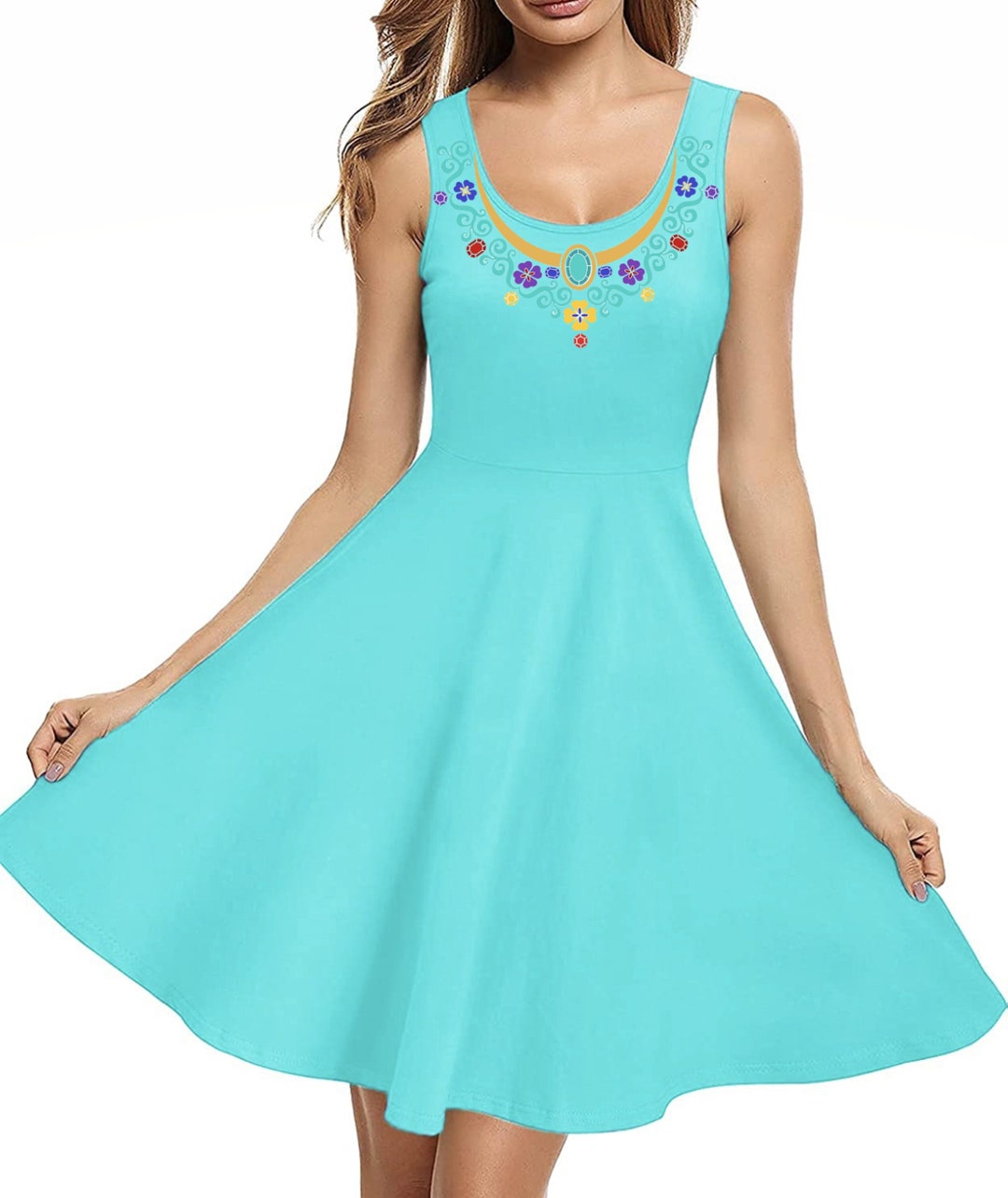 Jasmine Inspired Necklace Dress Etsy