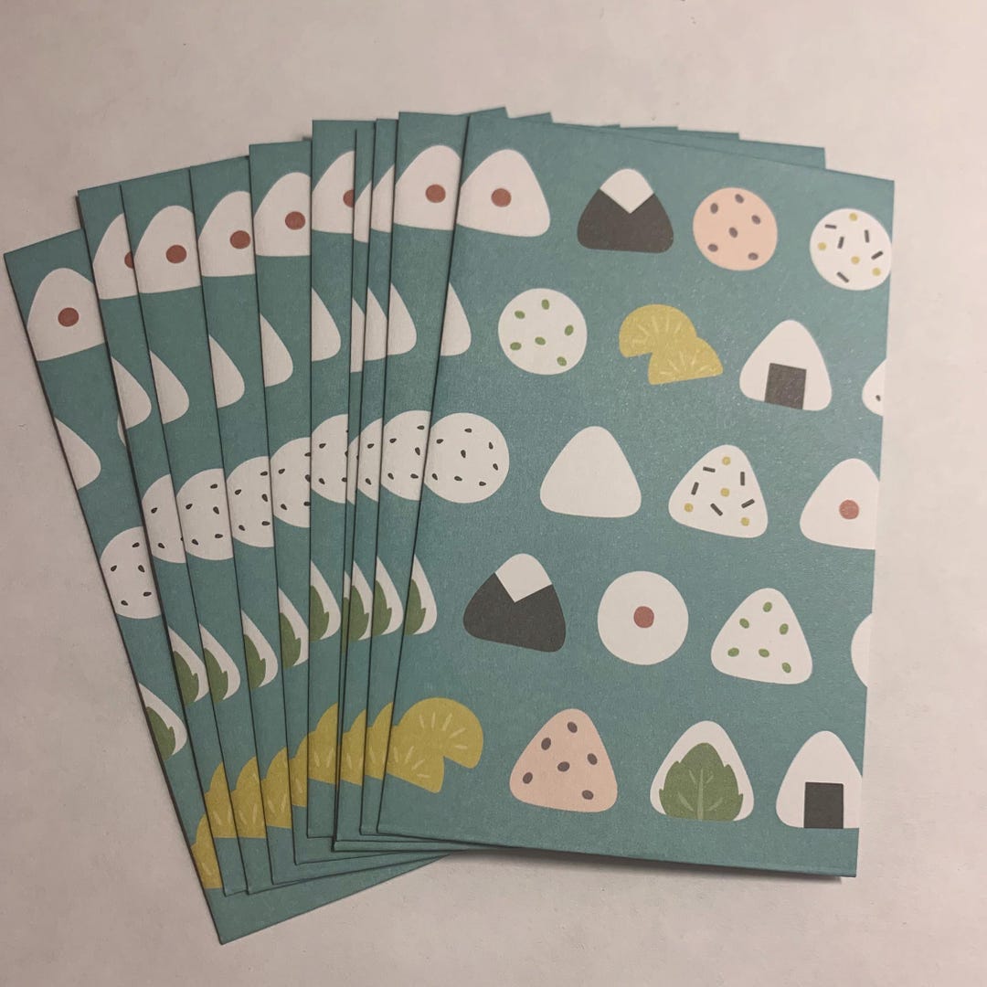 10/pk Onigiri Japanese Money Envelope Gift Pochibukuro for New Year 10pk Made in Japan, Rice ...