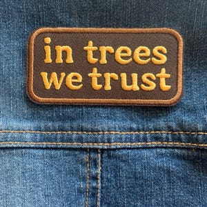 Forest Patch Bundle — Iron-On Nature Patches, Cottagecore Backpack Kit, In Trees We Trust