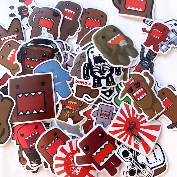 Domo-kun Sticker Pack | 50 Japanese Kawaii Stickers | Otaku Gift | Planner & Journal Stickers from Japan | Anime Gift