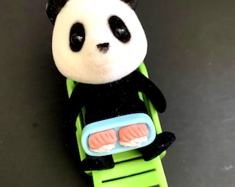 OOAK Panda Art Doll | Curiosity Jar Diorama | Miniature Collectible Sculpture | Kevin