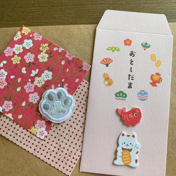Lucky Cat Japanese Stationery Mystery Pack | Kawaii Cat Stickers, Pochi Envelopes & Paper Surprises