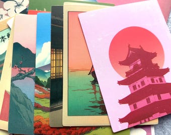 Pink Japanese Retro Sticker Pack | 50 Kawaii Art Stickers for Journals, Scrapbooks & Cozy Crafts