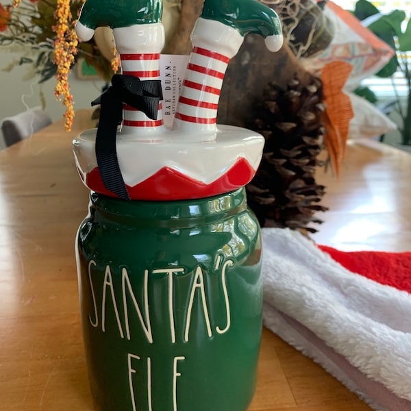 Elf Cookie Jar Etsy