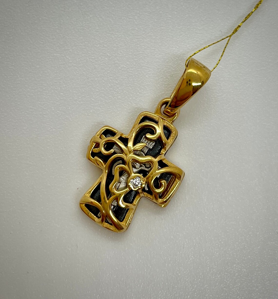 Orthodox cross necklace Etsy