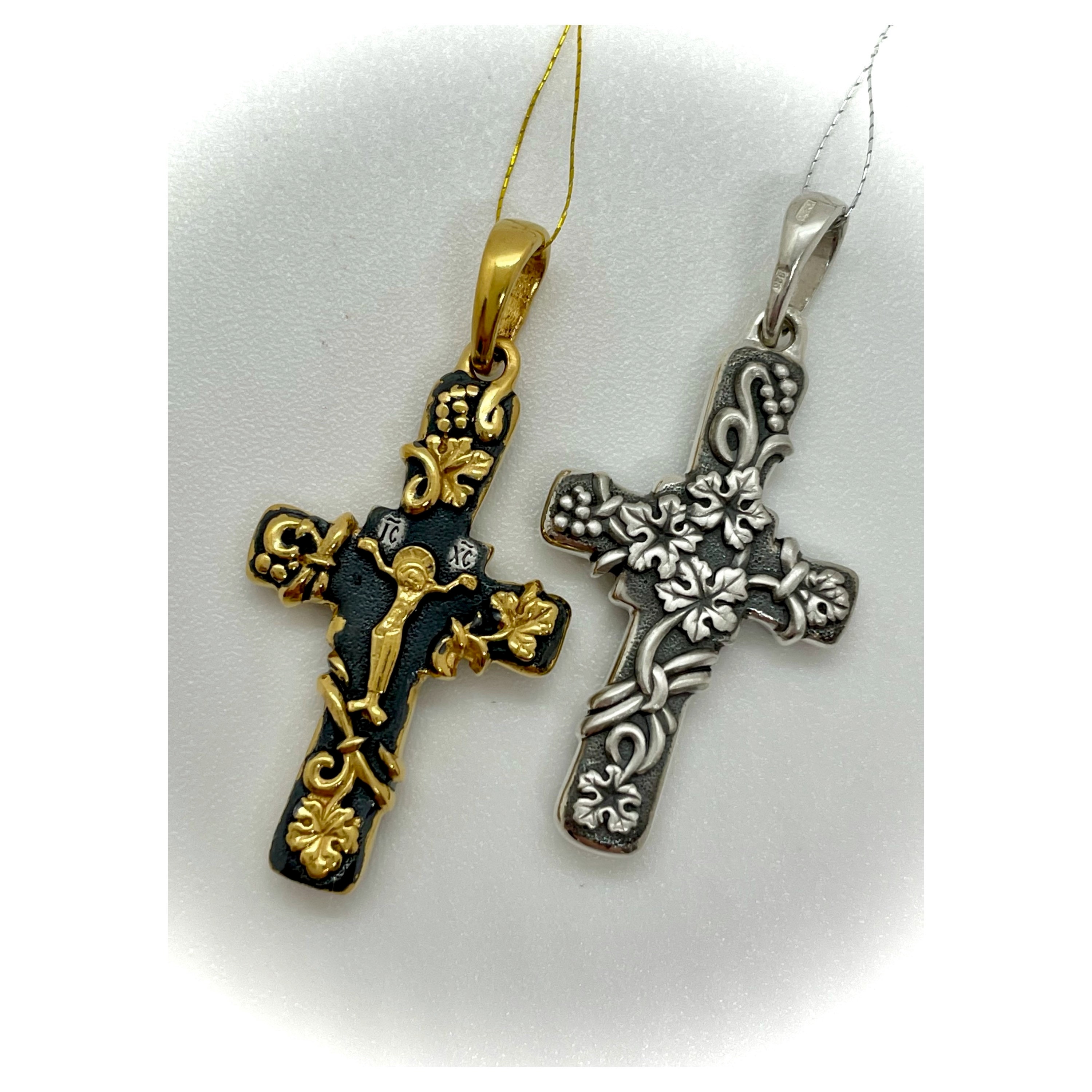Orthodox cross necklace Etsy