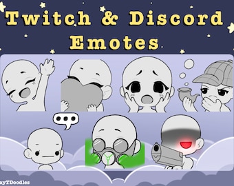 Emote Base Pack | Create your own emotes | Twitch | Discord