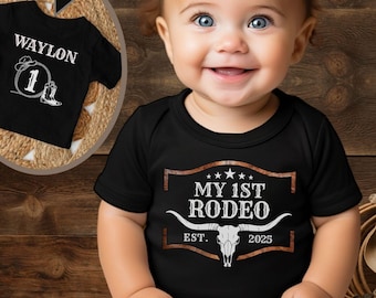 My First Rodeo Birthday Shirt, Cowboy Birthday Shirt, Rodeo Birthday, Rodeo Mama, Western Birthday 1st Birthday shirt Matching Family Shirts