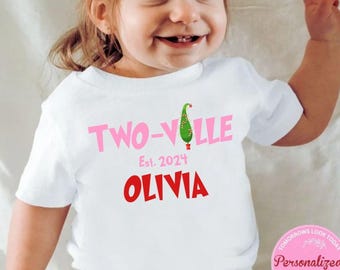 Personalized 2nd Birthday girl shirt, Matching Family Shirts, Second Birthday outfit, Christmas Winter Birthday tee, Mommy and Me tees