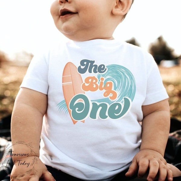 Surf Family Birthday Shirts, The Big One Shirt, Custom 1st Birthday Shirt, Surf Birthday tee, Surfs Up, Surfer Mommy and Me, Ocean Wave tee