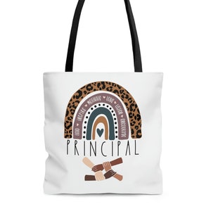 Principal Tote Bag, Principal Diversity tote bag, Principal Appreciation Gifts, Cute Principal Totes, Admin Team Bags, New Principal Gift