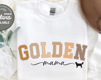 Golden Retriever Shirt, Golden Mama sweatshirt, Mom Dog Crewneck, Golden Dog sweatshirt, Dog Lover Gift, Dog Lover Shirt Dog Owner Clothing