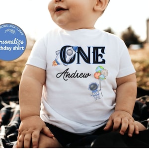 Houston we have a One year old, Matching Family Shirts, 1st Birthday Shirt, One year Birthday, Space Birthday Shirts, Mommy and Me t-shirts