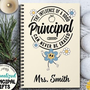 Personalized School Principal Gift, Gift for Superintendent, Teacher Appreciation, Elementary School, Best gifts for Principal,Notebook Gift