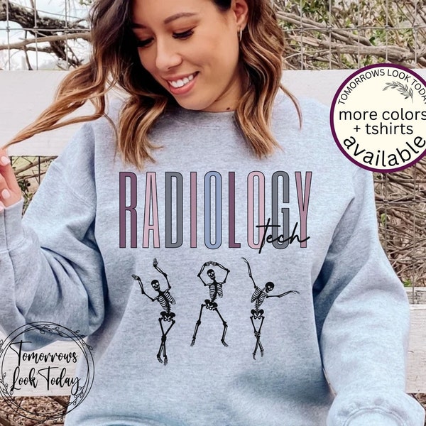Black Radiology Tech Sweatshirt Etsy